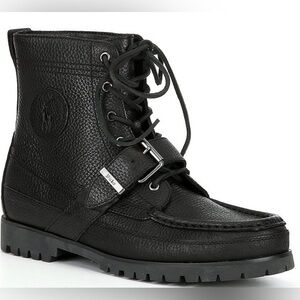 NWOT Polo Ralph Lauren Ranger Men's black boots size 9.5